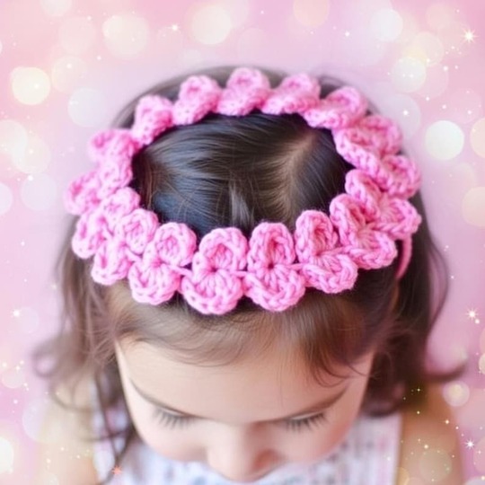 Crochet Hearts Headband Pattern + Video Tutorial, Easy Hairband PDF