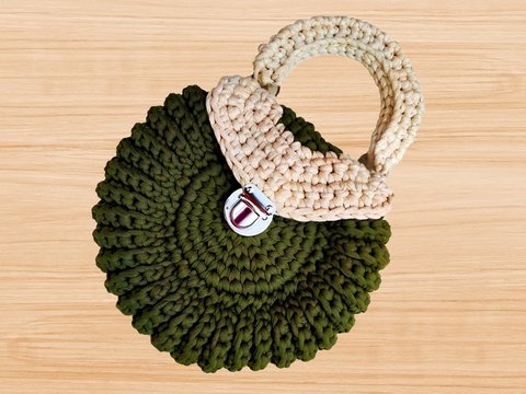 Crochet Round Bag Pattern – Easy Tote PDF + Video Tutorial