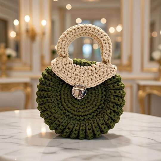 Crochet Round Bag Pattern – Easy Tote PDF + Video Tutorial