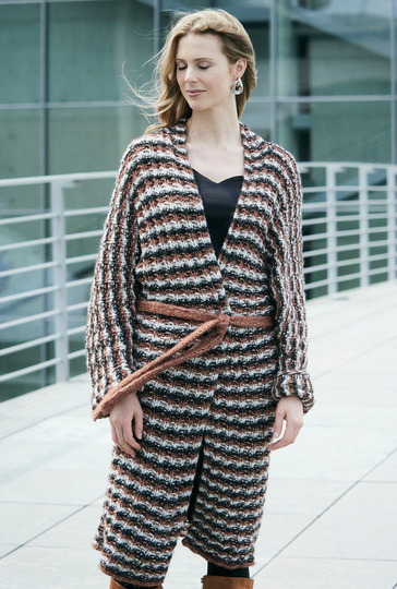 Gestreifter Mantel