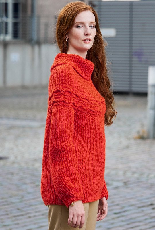 Pulli mit Zopfpasse - Bild 2