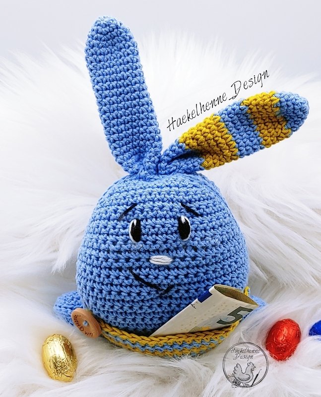 Häkelanleitung "Hasenfranz mit Einstecktasche"
