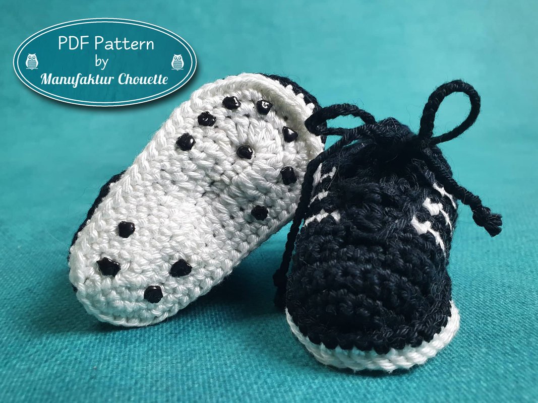 Baby's erste Fußballschuhe, ausführliche Häkelanleitung - Bild 7