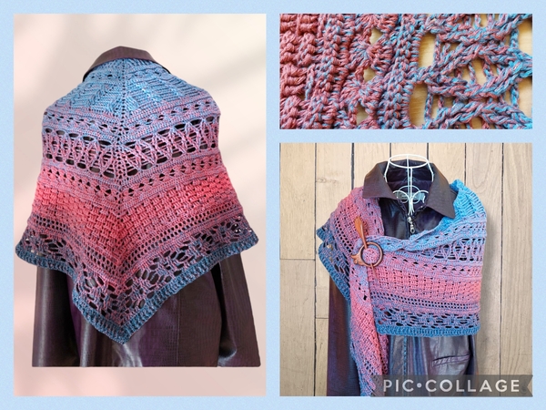 Triangular scarf „Chaloma BE“ – Crochet Pattern