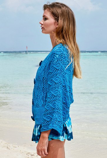 Jacke mit Fledermausärmeln