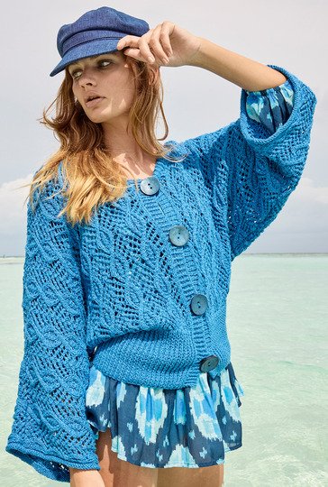 Jacke mit Fledermausärmeln