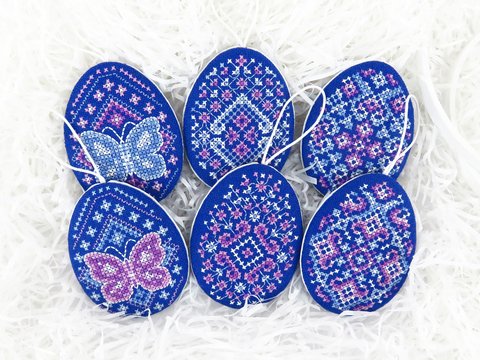 Osterdeko mit Kreuzstickerei – Kreuzstichvorlage und Nähanleitung