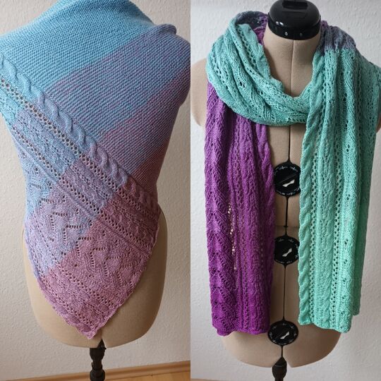 Strickanleitung für das Tuch und den Schal "Sophia"
