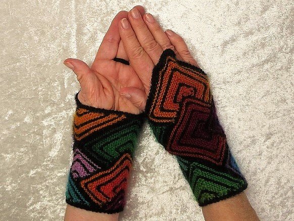 Strickanleitung Pulswärmer in Patch-Technik - Bild 3