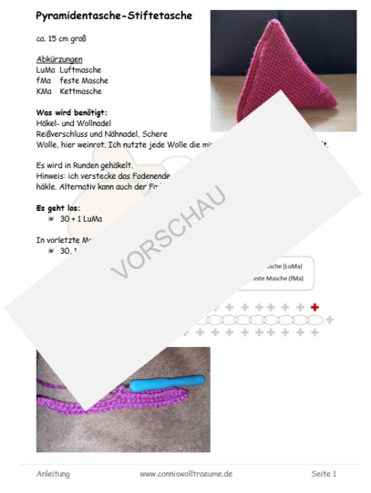 Pyramiden-Stiftetasche