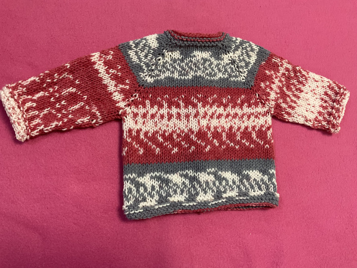Die einfachste! Raglan Babystrickjacke Gr. 52 100 Gramm Wolle und los gehts