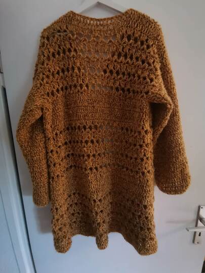 Häkelanleitung: Cardigan/Longweste "Hollywood"