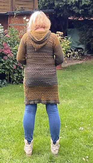 Häkelanleitung: Cardigan/Longweste "Hollywood"