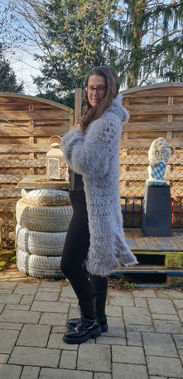 Häkelanleitung: Cardigan/Longweste "Hollywood"