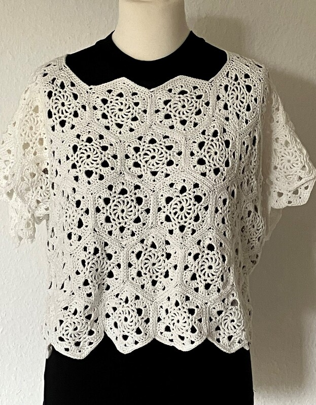 a Shirt made of hexagons (Belly cheat No 2) crochet pattern - Image 8