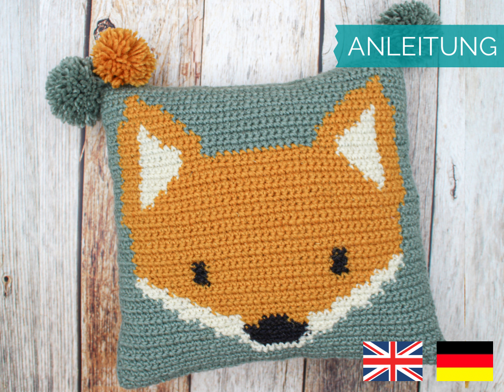 HÄKELANLEITUNG: Kissen Kleiner Fuchs (PDF)