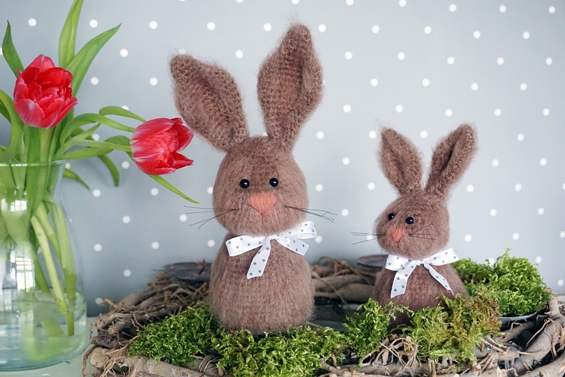 Häkelanleitung Hasen mit Softgarn, 2 Größen - PDF Datei