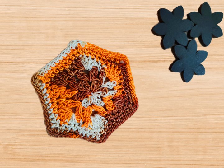 Häkelanleitung Hexagon Motiv – PDF + Video Tutorial für Anfänger