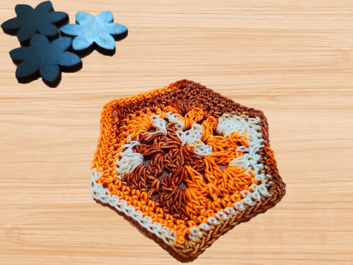 Häkelanleitung Hexagon Motiv – PDF + Video Tutorial für Anfänger