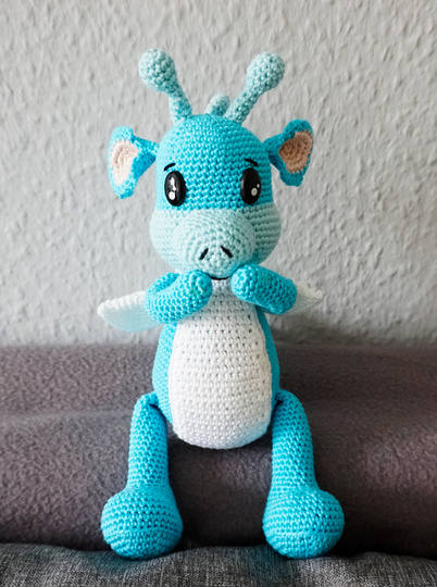 PDF Häkelanleitung Amigurumi Drache Drachi