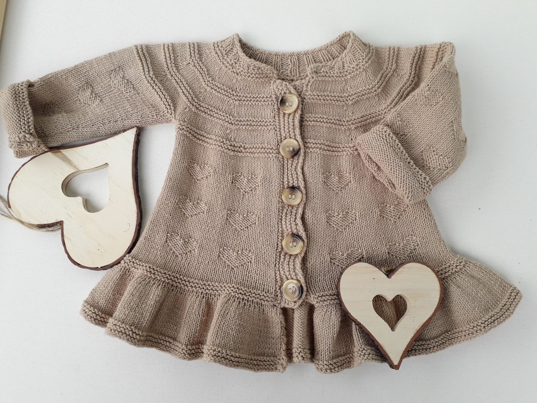 Strickanleitung mit Maßskizze Baby-Sommerjacke, Baumwolljacke  Gr. 80/86 - Bild 3