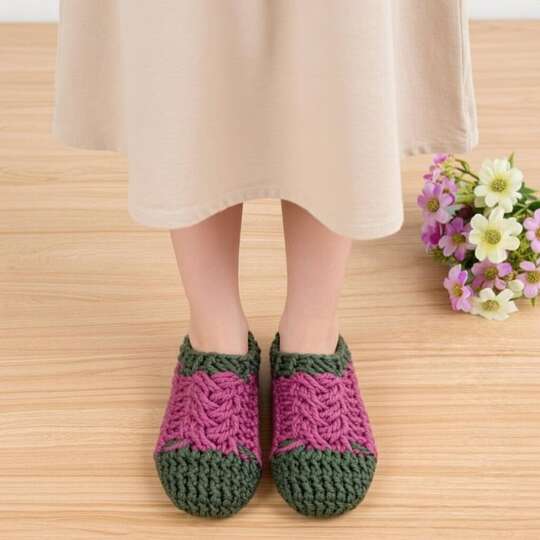 Crochet Women Shoes PDF + Video Tutorial (English Only) – nontycrochet