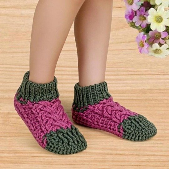 Häkel Damen Schuhe PDF + Videotutorial (nur Englisch) – nontycrochet