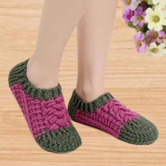 Häkel Damen Schuhe PDF + Videotutorial (nur Englisch) – nontycrochet