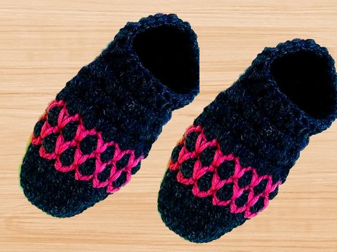 Crochet Men Shoes PDF + Video Tutorial (English Only)