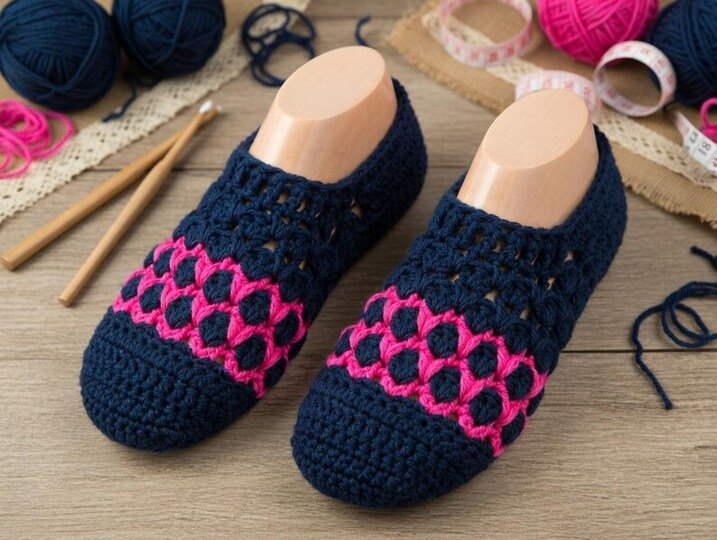 Crochet Men Shoes PDF + Video Tutorial (English Only)