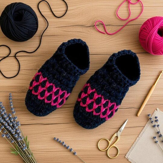 Crochet Men Shoes PDF + Video Tutorial (English Only)