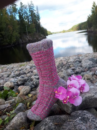 Sockenstrickanleitung Socke Minze