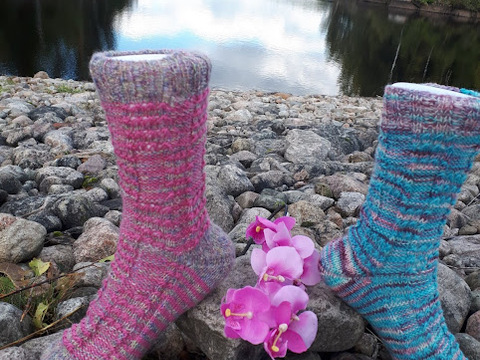 Sockenstrickanleitung Socke Minze