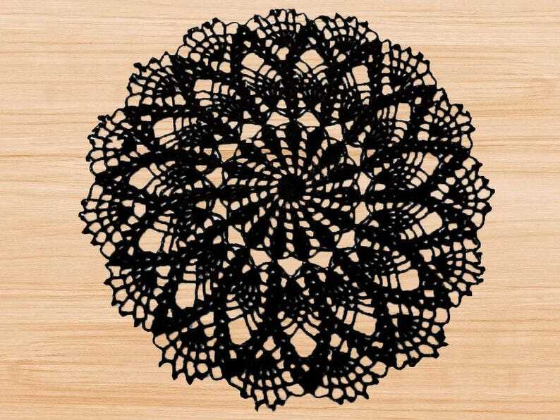 Crochet Round Doily PDF Pattern + Video Tutorial (English Only) - Image 13