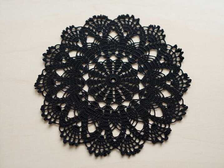 Crochet Round Doily PDF Pattern + Video Tutorial (English Only)