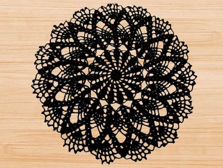 Crochet Round Doily PDF Pattern + Video Tutorial (English Only)
