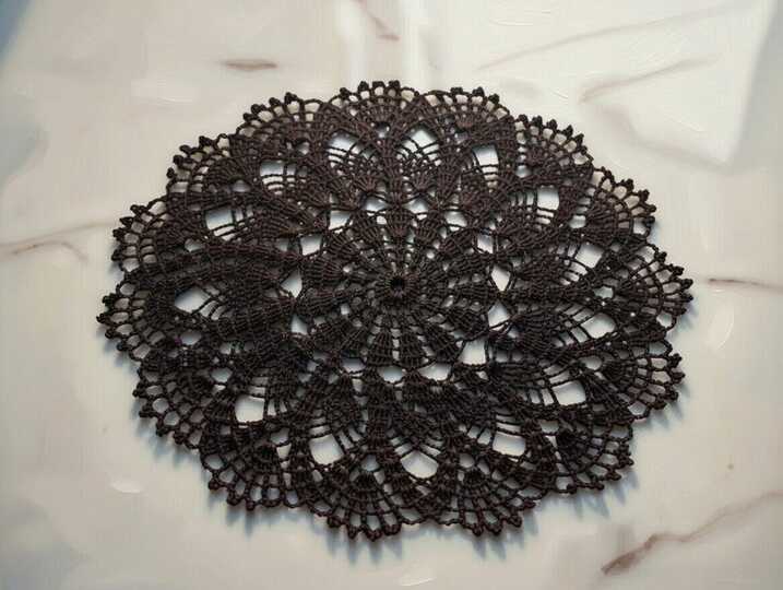 Crochet Round Doily PDF Pattern + Video Tutorial (English Only)