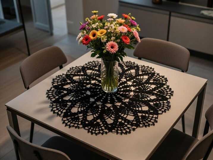 Crochet Round Doily PDF Pattern + Video Tutorial (English Only)