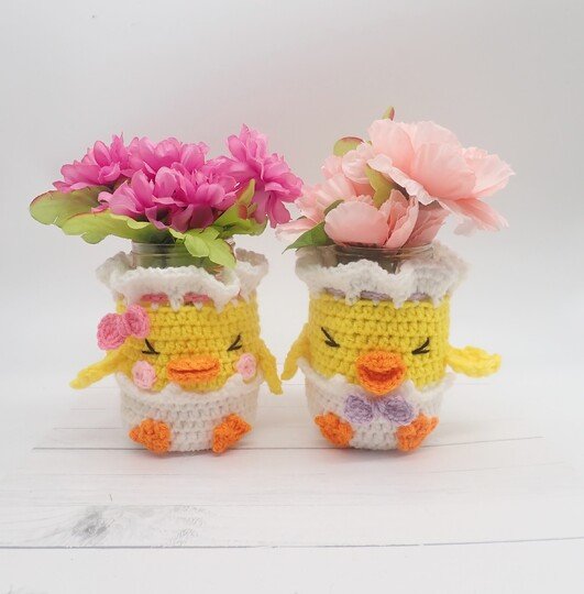 Chick Pouch & Cozy- Crochet Pattern- English