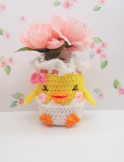 Chick Pouch & Cozy- Crochet Pattern- English