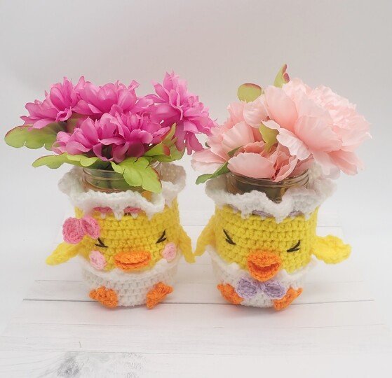 Chick Pouch & Cozy- Crochet Pattern- English