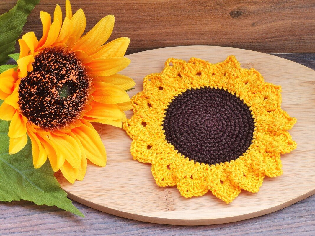 Coaster "SUNFLOWER" - crochetpattern