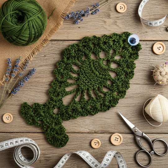 Crochet Fish Coaster PDF + Video Tutorial in English Only