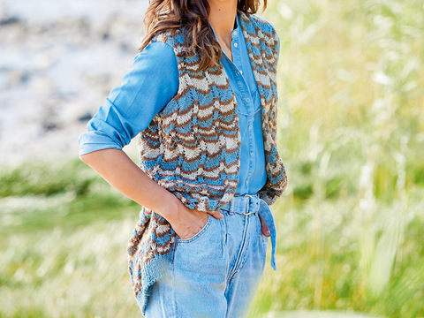 Raffinierte Streifenweste