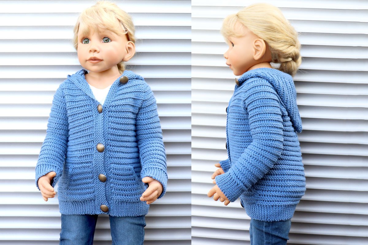 Kapuzenjacke (Hoodie) "Comfort" (Erw./Ki., Gr. 92-XXL)