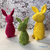 Designerhasen Trio, Deko Hase in 3 Größen