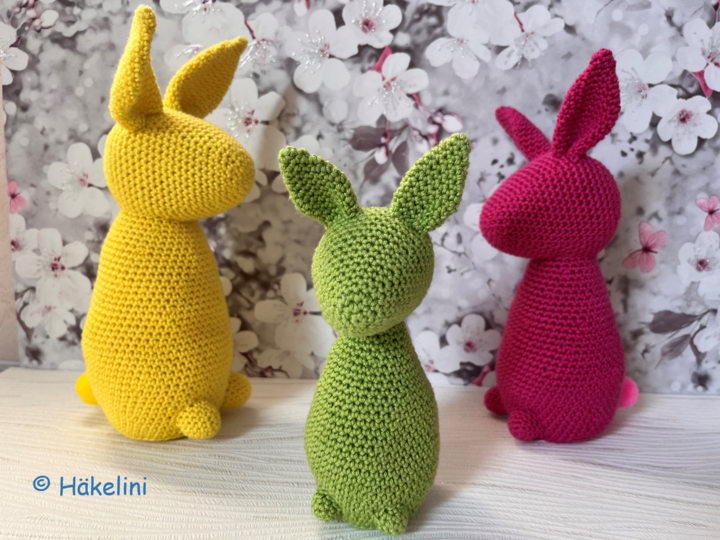 Designerhasen Trio, Deko Hase in 3 Größen