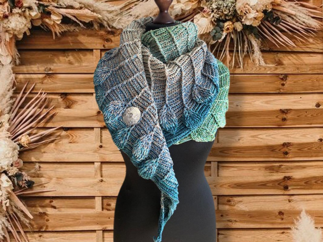 Leaves Swirl- Häkelanleitung für das flache Kuscheltuch - Bild 4