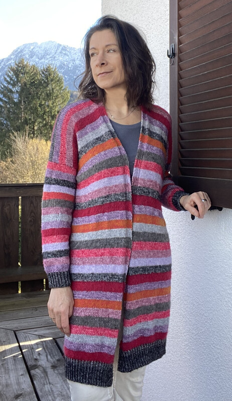 Strickjacke, Mantel, Cardigan "CHIPMUNK" – nahtlos