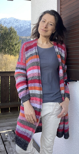 Strickjacke, Mantel, Cardigan "CHIPMUNK" – nahtlos